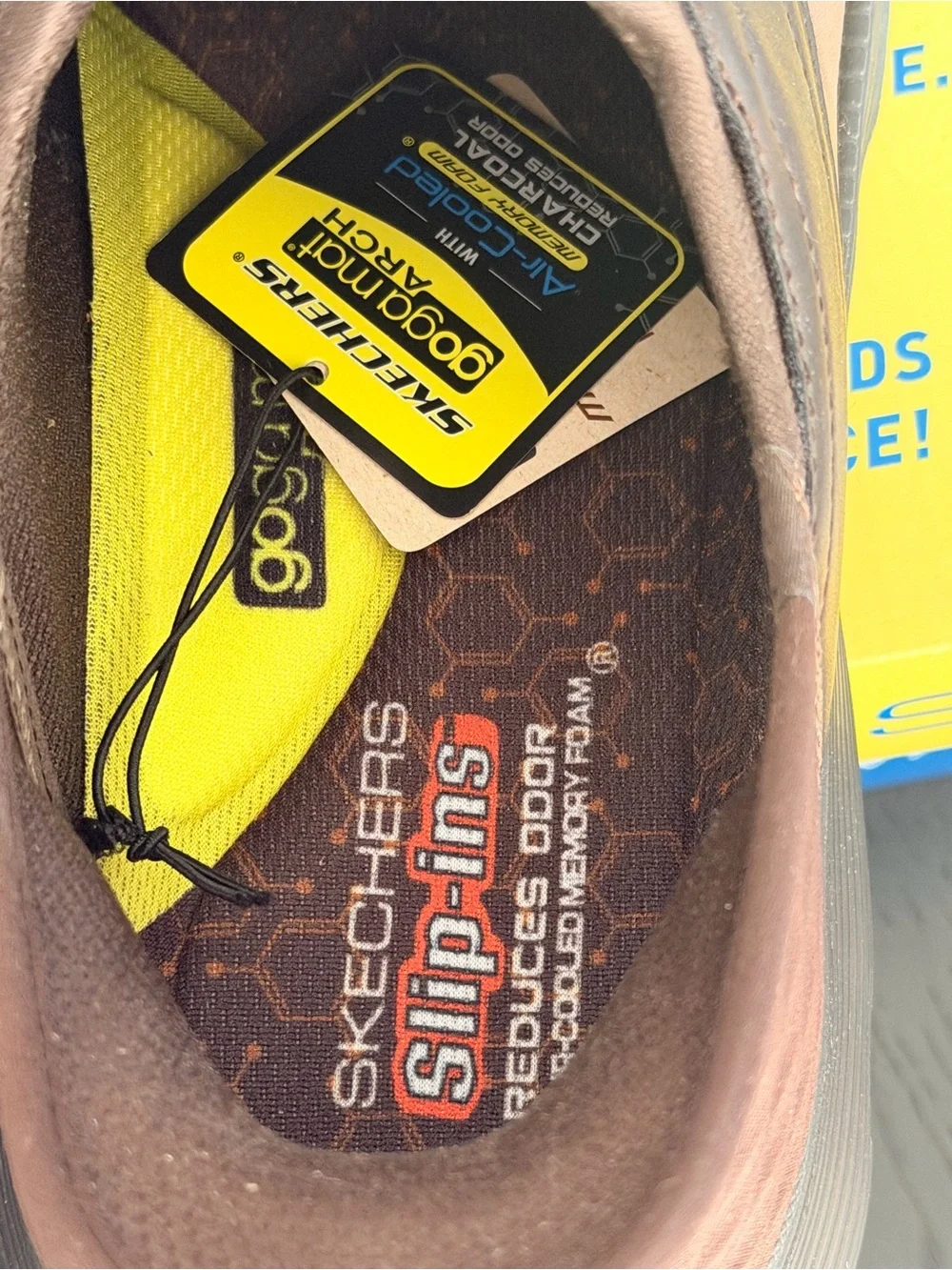 Skechers Slip-ins Garza Gervin Mens 12 Brown Leather Sneakers